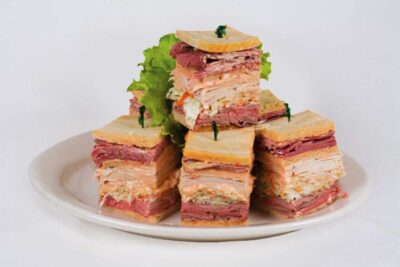 Triple decker sloppy joe, 4 pieces, your choice of meats